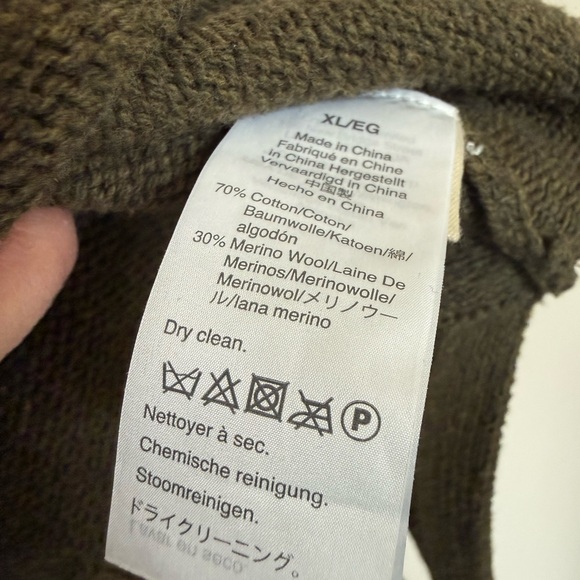 Madewell Olive Roll Neck Sweater XL - Picture 6 of 7